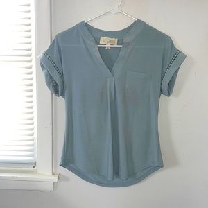 Sand blue blouse
